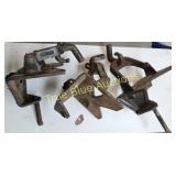 Vintage Heavy-Duty Metal Clamps - Set of 4 Industr