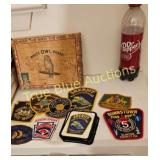 Vintage Collectible Patch Set with White Owl Brand