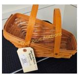 Vintage Longaberger Handwoven Basket (1991) - A Ti