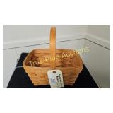 Vintage Longaberger Handwoven Basket (1991) - A Ti