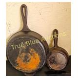 Vintage Cast Iron Skillets: Lodge Double-Pour and
