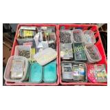 Assorted Fasteners and Nails - Two Trays of Qualit