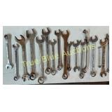 Vintage Set of 17 Drop Forged Alloy Box & Combinat