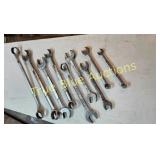 Premium Set of 9 Craftsman USA Made Forged Wrenche
