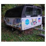 Vintage Americana Truck Cap with Patriotic Artwork