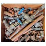 Vintage Plumbing Hardware Lot - Assorted Copper an