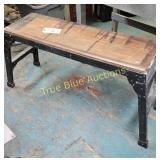 Vintage Folding Aluminum Bench/Step Up - Functiona