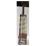 Vintage Steel Cage Chimney Clean Out Tool - Unique