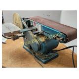 Vintage CI Industrial 4" Belt & 6" Disc Sander - M