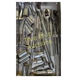 Mixed Lot of Chrome Ratchets and Sockets - SAE and