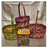 Colorful Easter Basket Set with Wonder Egg Surpris