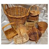 Charming Collection of Handcrafted Wicker Baskets