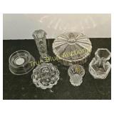 Collection of Vintage Crystal Glassware Including