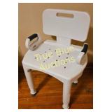Versatile Shower Chair with Armrests - Ideal for S