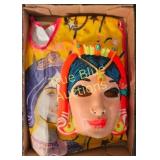 Vintage Carnival Mask and Costume Set - A Unique C