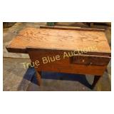 Vintage Wooden Tool Box with Unique Design - Perfe