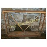 Rustic Vintage Wooden Console Table with Unique De