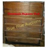 Rustic Handmade Magazine Rack - A Touch of Vintage