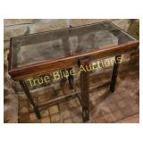 Vintage Display Table with Glass Top - Perfect for