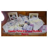 Vintage Needle Point Kits and Pattern Fabric Colle