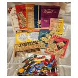 Vintage Embroidery Patterns and Threads Collection