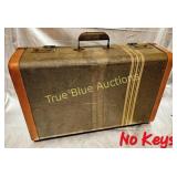 Vintage Travel Suitcase - Classic Design with Leat
