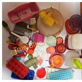 Assorted Vintage Plastic Kitchenware and Storage C