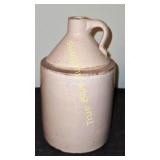 Vintage White Ceramic Jug with Handle and Lid