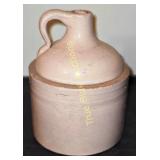 Antique Stoneware Jug with Handle and Light Glaze