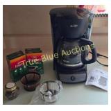 Mr. Coffee Classic Coffee Maker Bundle with Folger