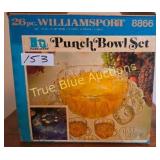 Vintage 26-Piece Williamsport Punch Bowl Set - Haz