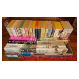 Collection of Mostly Romance Novels in Cardboard B