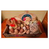 Wooden Chicken and Eggs Playset with Craft Supplie