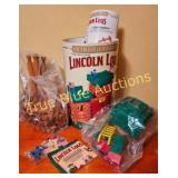 Vintage Lincoln Logs Building Set with Original Pa