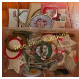 Assorted Crafting Frames and Embroidery Hoops in S