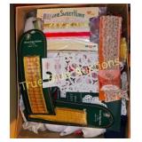 Assorted Craft Ribbons and Trims in Storage Box