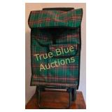 Vintage Plaid Shopping Cart - Stylish and Function