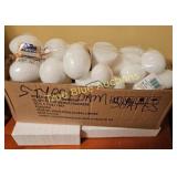 Box of Styrofoam Shapes for Crafting and Decoratio
