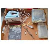 Vintage KitchenAid Electric Hand Mixer Set with Ac