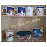 Charming Holiday Mug Collection with Decorative St