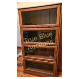 Vintage Wooden Display Cabinet with Glass Fronts