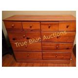 Vintage Solid Oak Dresser with Unique Character