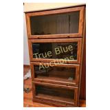 Vintage Wooden Display Cabinet with Glass Fronts