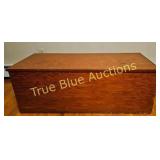 Vintage Wooden Chest with Divided Interior - Perfe