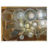 Collection of Various Glass Containers in Cardboar