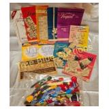 Vintage Embroidery Patterns and Threads Collection