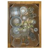 Collection of Various Glass Containers in Cardboar
