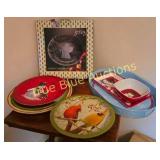 Festive Holiday Serving Set with Vintage Charm