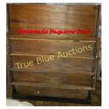 Rustic Handmade Magazine Rack - A Touch of Vintage