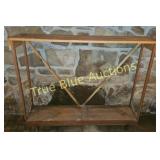 Rustic Vintage Wooden Console Table with Unique De